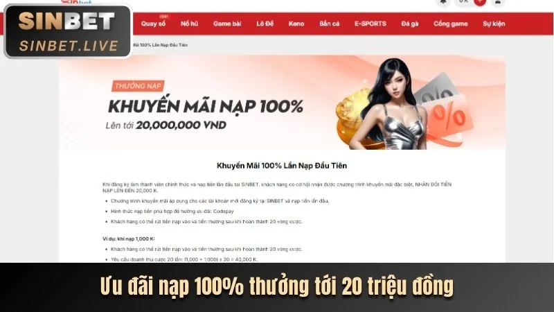 Hình ảnh ưu đãi chào mừng go88vin win, tiền thưởng nạp đầu tiên